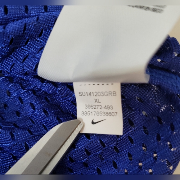 Nike Youth Practice Football Jersey Blank Blue Sportswear Size XL NEW - Picture 10 of 12